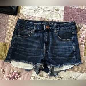 American Eagle Dark Blue Jean Shorts